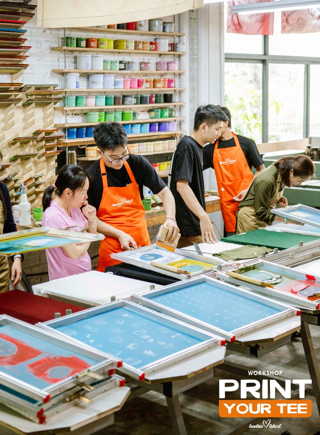 Workshop Print Your Tee tại xưởng LewLew
